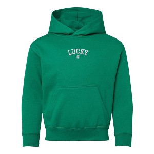 The Juniper Shop Embroidered Lucky Clover Youth Graphic Hoodie - 1 of 3
