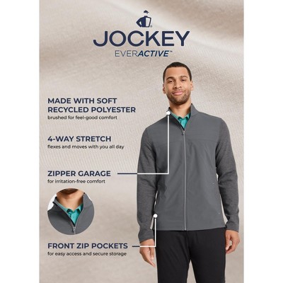 Jockey Men's EverActive Mixed Media Jacket M Grey Heather — фото 2
