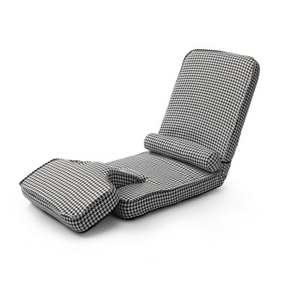 DOMETOUR Convertible Sofa Bed with Detachable Cove-Black+White