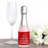 Big Dot of Happiness Red and Gold Friendsmas - Mini Wine and Champagne Bottle Label Stickers - Friends Christmas Party Favor Gift - Set of 16 - 2 of 4