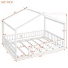 Full Size Wooden Daybed with Fence for Kids, Teens - 3 of 4