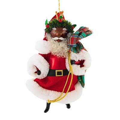 Italian Ornaments 7.0 Inch Festival Of Lights Santa Aa Tradition Christmas Candles Tree Ornaments