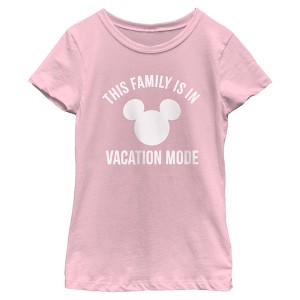 Girl's Mickey & Friends This Family Is In Vacation Mode T-Shirt - 1 of 4