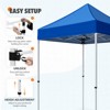 EAGLE PEAK 5x5ft Easy Setup Pop Up Canopy Folding Tent Sun Shelter UV50+ - 4 of 4
