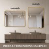 ALEXOUN 24 x 36 Inch Rounded Rectangular Bathroom Vanity Mirror for Wall, Modern Mirror for Room Decor,Wall-Mounted Mirrors for Home Decor, - 2 of 4