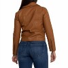 Women's Effie Vegan Leather Moto Style Jacket - saltwater LUXE - 2 of 2