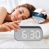 Unique Bargains Plastic Digital Corded Adjustable Electric Alarm Clock 5.1 x 2.6 x 1.4 inches - 3 of 4