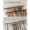 Heavy-Duty Rolling Garment Rack with Extendable Double Hanging Rods, 594 lb Capacity, Adjustable 3-Height with Shelf, Mobile Storage Organizer - 2 of 4