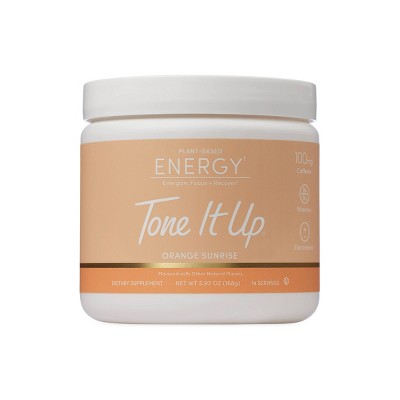 Tone It Up Plant Based Energy Powder - Orange Sunrise - 5.92oz