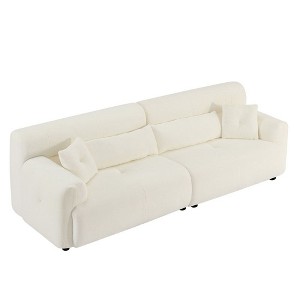 111.81'' Modern Upholstered Sectional Sofa With 4 Pillows And Deep Seats, Living Room Furniture For Living Room Bedroom Office Apartment - 1 of 4