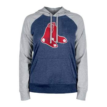 MLB Boston Red Sox Women's Lightweight Bi-Blend Hooded Sweatshirt