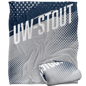 University Of Wisconsinstout Fan Zone Silky Touch Super Soft Throw Blanket 50x60 - 1 of 4