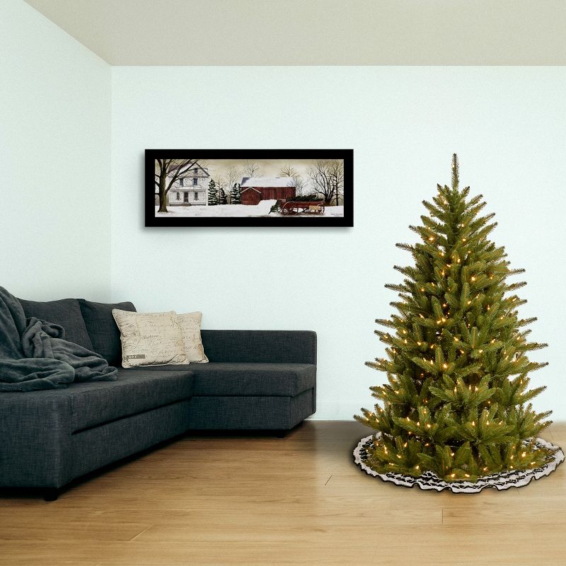 National Tree Company 4.5 ft. Natural Fraser Slim Tree with Clear Lights, 3 of 8