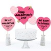Big Dot of Happiness Be My Galentine - Galentine's and Valentine's Day Party Centerpiece Sticks - Table Toppers - Set of 15 - 3 of 4