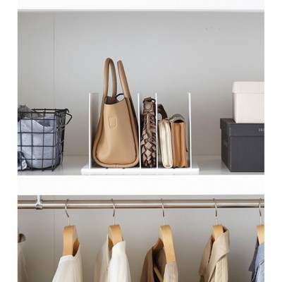 Black ABS Plastic Adjustable Purse Organizer with Dividers