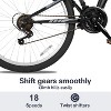Weize Mountain Bike, 27.5 Inch Cycling MTB 18 Speed, High Carbon Steel Frame with Dual Full Suspension, Black Bikes for Adult Men Women - 3 of 4