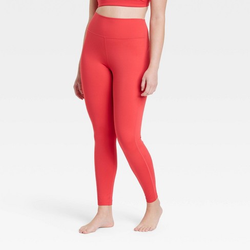 Women's Brushed Sculpt Curvy High-Rise Leggings 28 - All In Motion™ Red XXL