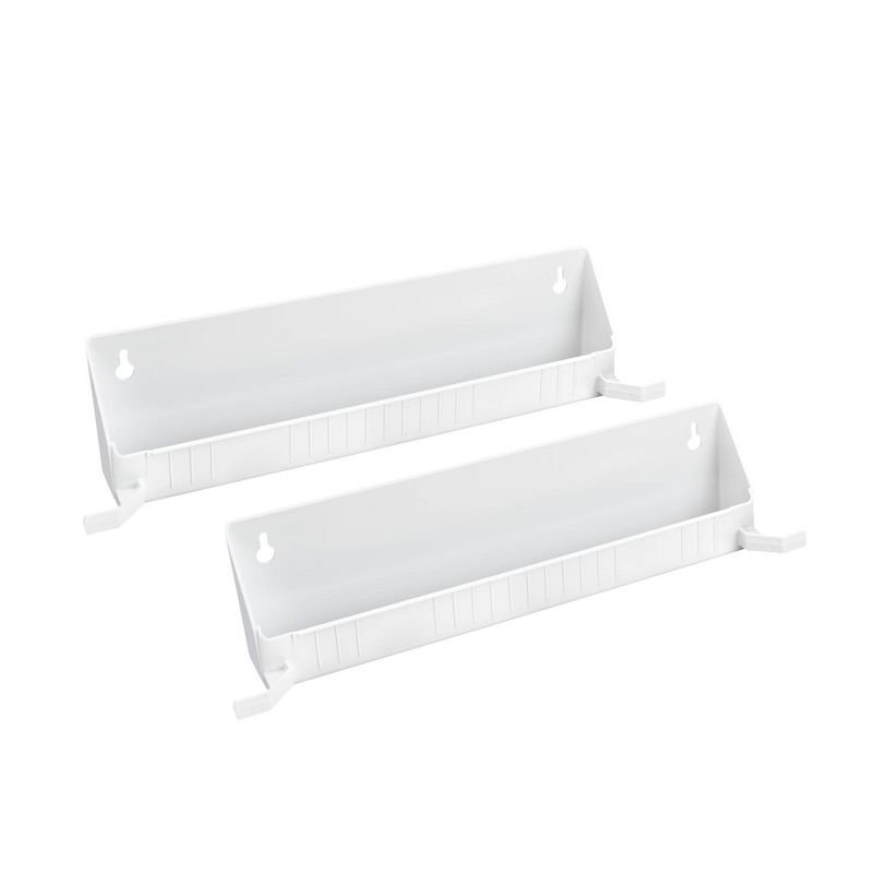 Rev-A-Shelf Tip-Out Accessory Organizer Tray for Kitchen / Bathroom Drawers with Heavy Duty Tab Stops, 14 Inch, White, 2-Pack, 6562-14-11-52, 2 of 7