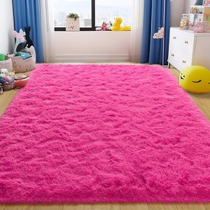 Super Soft Shaggy Rugs Fluffy Carpet, Modern Plush Area Rug for Living Room Bedroom Kids Room - 1 of 4