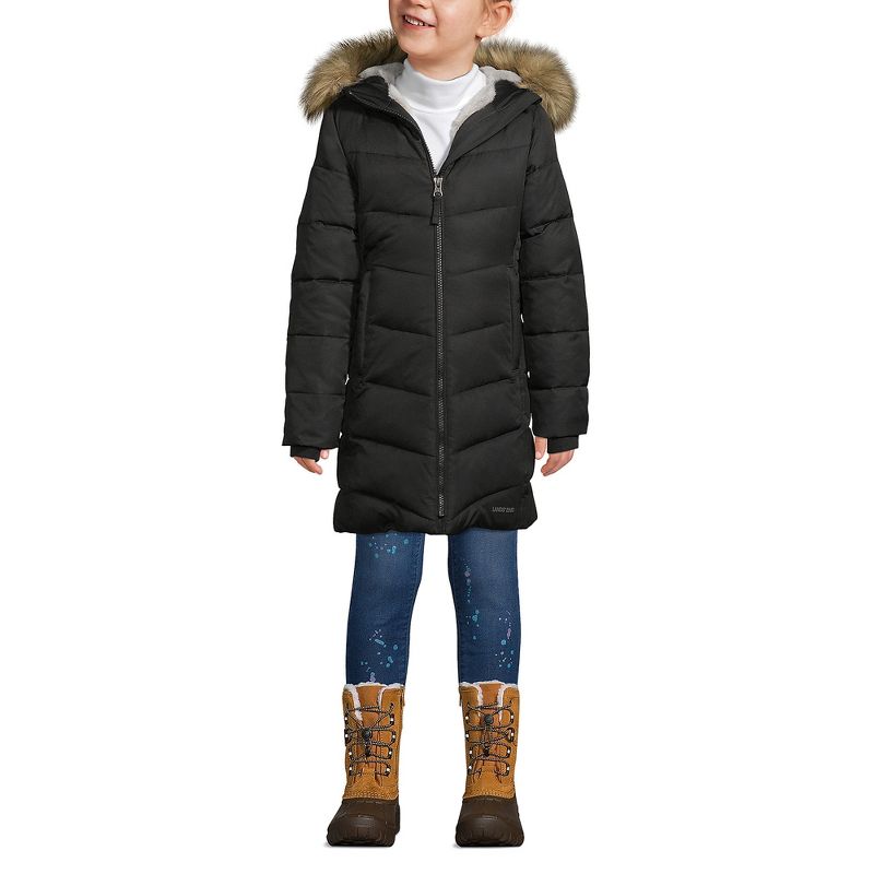 Lands' End Kids Winter Fleece Lined Down Alternative ThermoPlume Coat, 3 of 5