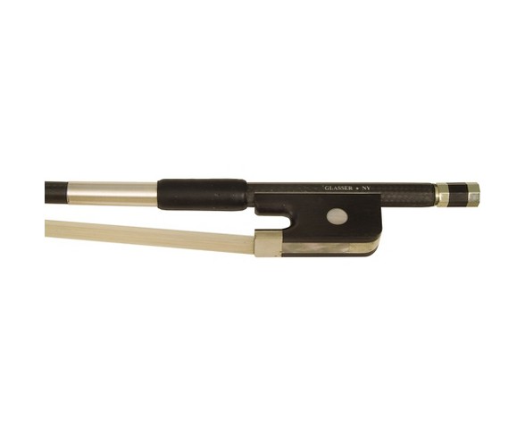 Glasser Braided Carbon Fibre Bass Bow French, Round 3/4 Size