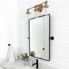 TEHOME Woodvale Rectangular Metal Framed Wall Mounted Bathroom Vanity Mirror - 4 of 4