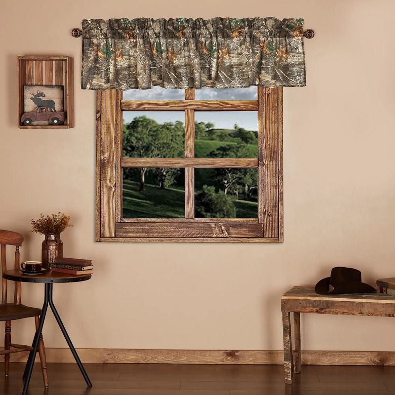 Realtree Edge Farmhouse Valance - Enhance Your Kitchen Camo Curtains, Windows, Bedroom or Living Room Decor with Rustic Hunting Camouflage Valance, 5 of 7