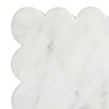 Storied Home Marble Cheese Board with Scalloped Edge, White - 4 of 4