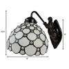 Amora Lighting Tiffany Style Wall Lamp 8 Inch Wide - 3 of 4