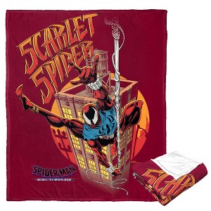 Marvel Spider-Man Across The Spiderverse Scarlet Spider Silk Touch Throw Blanket 50x60 Inches - 1 of 4