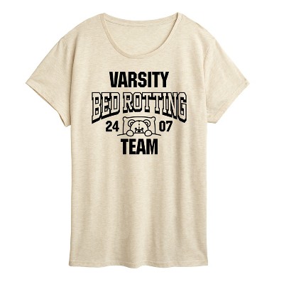 Women's - Instant Message - Varsity Bed Rotting Team Short Sleeve Graphic T-Shirt