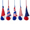 Northlight Hearts, Stars and Stripes Patriotic Gnome Ornaments - 6.5" - Set of 5 - 4 of 4