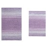 Gradiation Bathroom Décor, Washable Rug, Bathroom Mat, Kitchen Mat, Bathroom Rug Set, Bath Mat Set, Bath Floor Mat Non-Slip, 2 Pcs Set(S+M), Purple - 2 of 4