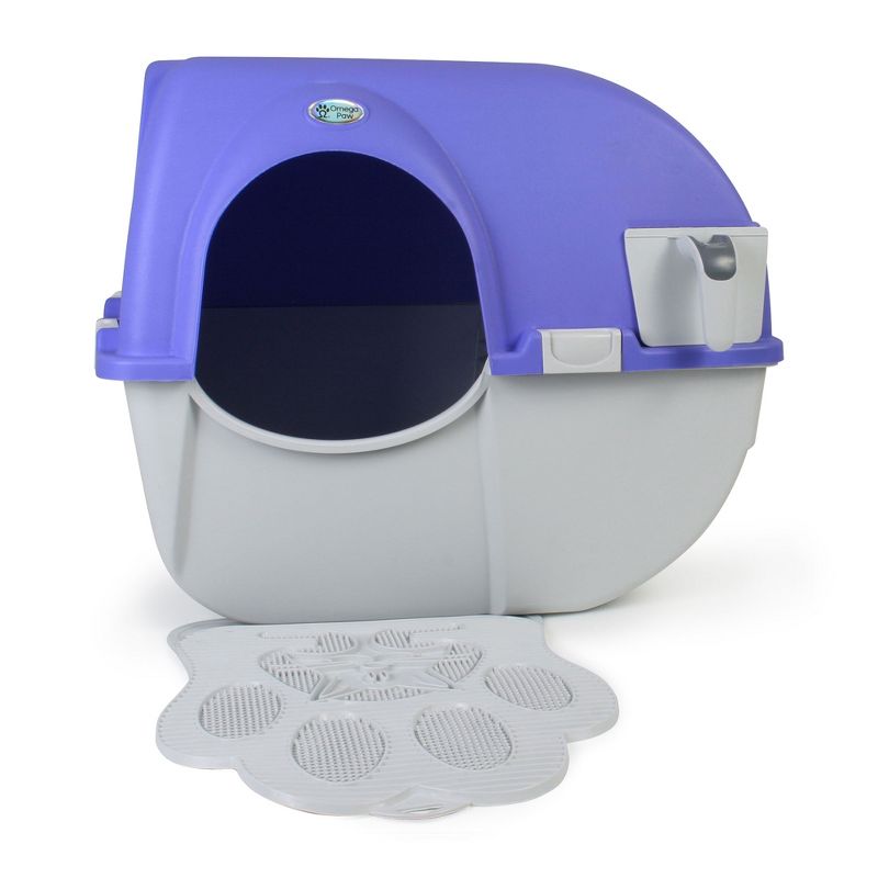 Omega Paw Roll 'n Clean Plastic Indoor Outdoor Automatic Self Cleaning Litter Box, 2 of 7