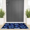 Jessica Molina Texas Butterflies Blue on Navy 36" x 24" Welcome Mat - Society6 - 2 of 3