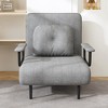 KTMBDW Convertible Chair, Sleeper Chair with 5-Position Adjustable Backrest&Lumbar Pillow, Comfy Chaise Lounge for Living Room&Home Office - 3 of 4