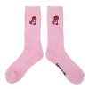 Kirby Carrying Tomato Men's Pink Athletic Crew Socks - 2 of 4