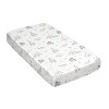 Sweet Jojo Designs Boy or Girl Gender Neutral Unisex Satin Fitted Crib Sheet Serengeti Animals Taupe and Beige - 3 of 4