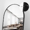 Beautyolove Arched Full Length Mirror, 71" x 30" Free Standing Floor Mirror, Modern Full Body Mirror with Stand, Black - 2 of 4