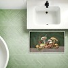 Stupell Industries Mushrooms & Ferns on Blue Printed Plush Bathroom Floor Mat, design by Tim Coffey - 3 of 4