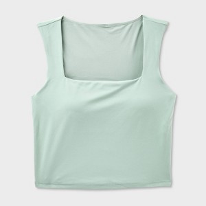 Women's Everyday Soft Feminine Square Neck Tank Top - All In Motion™ - 1 of 2