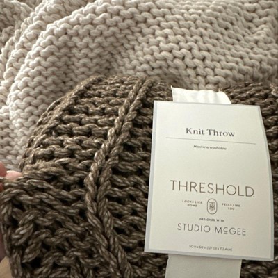 Studio chunky best sale knit throw