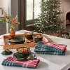 3pc 6.5oz Round Stoneware Reactive Glaze Ramekin with Lid Green - Hearth & Hand™ with Magnolia - 2 of 4