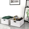 Seville Classics 2-Pack Handwoven Storage Basket - 2 of 4