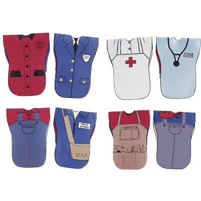 Childcraft Reversible Role Play Vests, Occupations, set of 4