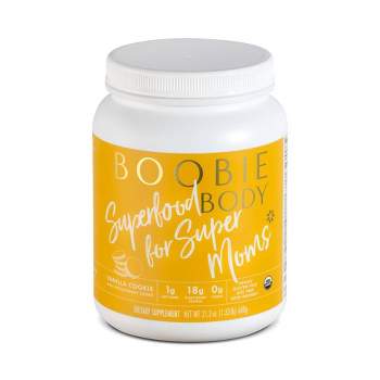 Boobie Body Organic Pregnancy and Lactation Vegan Protein Shake Vanilla Cookie - 21oz/1 Tub