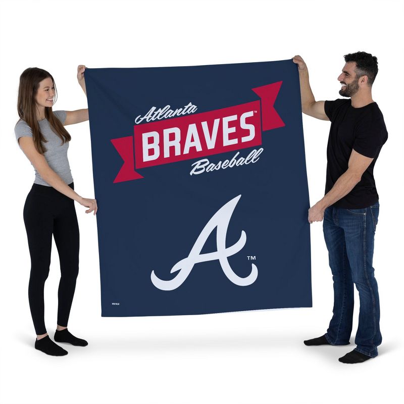 MLB Premium Atlanta Braves Wall Hanging Tapestry, 34 x 40 inches, 2 of 6