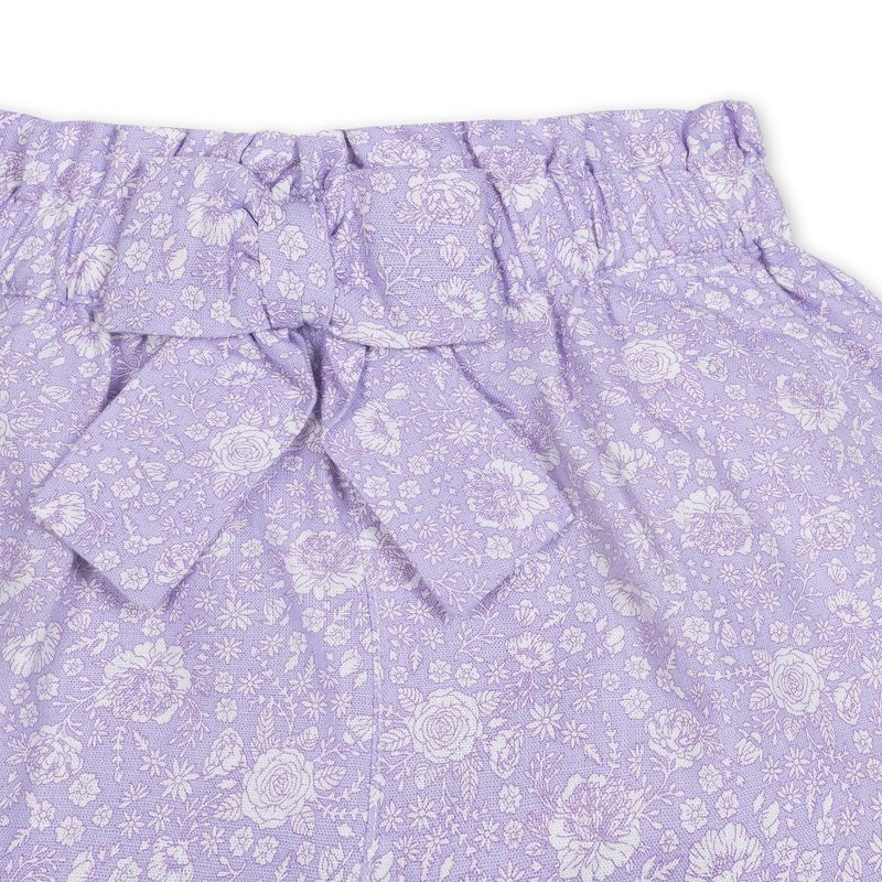Hope & Henry Girls' Pull-On Cinched Waist Linen Short, Kids, 5 of 7
