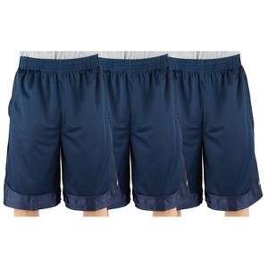 3 Pack Shaka Wear Men's Basketball Shorts, Mesh Workout Gym Running with Pockets - 1 of 4