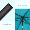 Sonkuki 7.5 ft Outdoor Patio Market Umbrella w/ Crank, Push Button Tilt,  UV-Resistant Canopy - 4 of 4